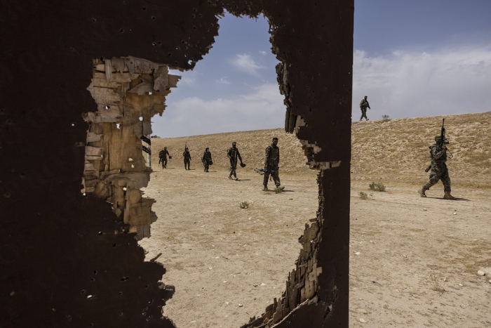 Nightly 8-17-21 photo 2 Afghan National Army soldiers with the 209th Shaheen Corps train in Mazar-e-Sharif.