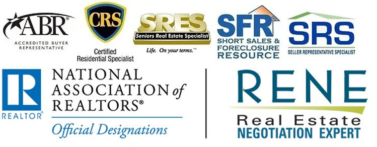 Glen Kelly holds the following Realtor designations ABR, CRS, SRES, SFR, SRS, AHWD, RENE