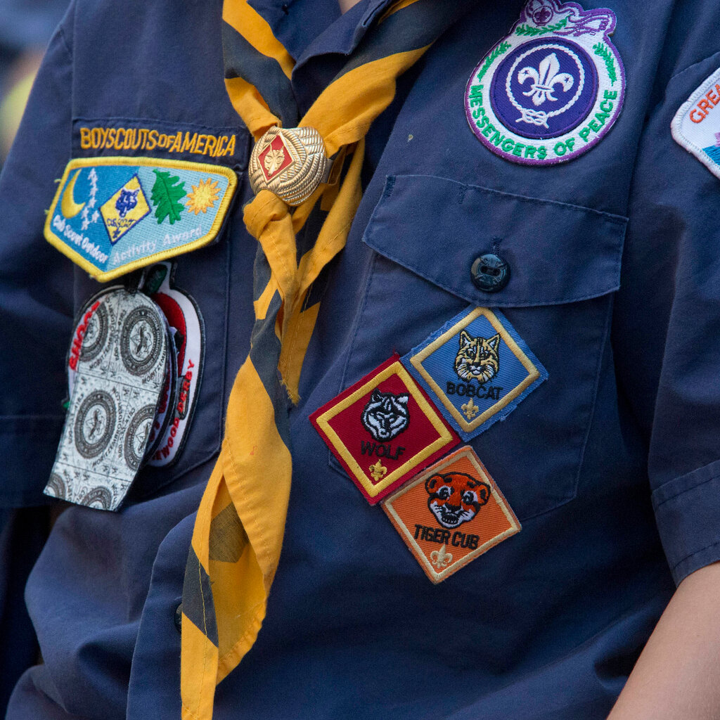 A Cub Scout in uniform.