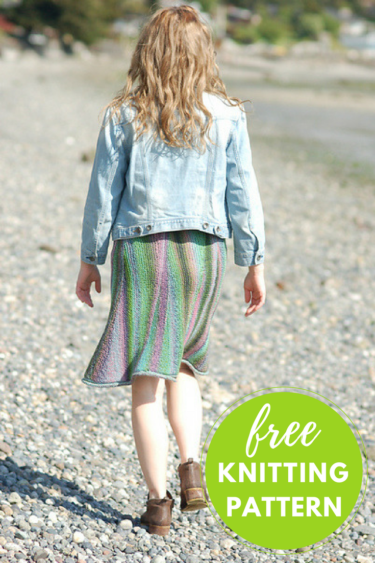 Slip On & Go Skirt Free Knitting Pattern