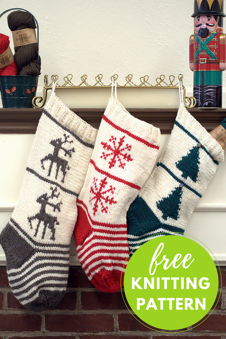 christmas stockings free knitting pattern