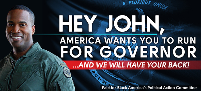 Will you help draft John James to run for Governor this election?