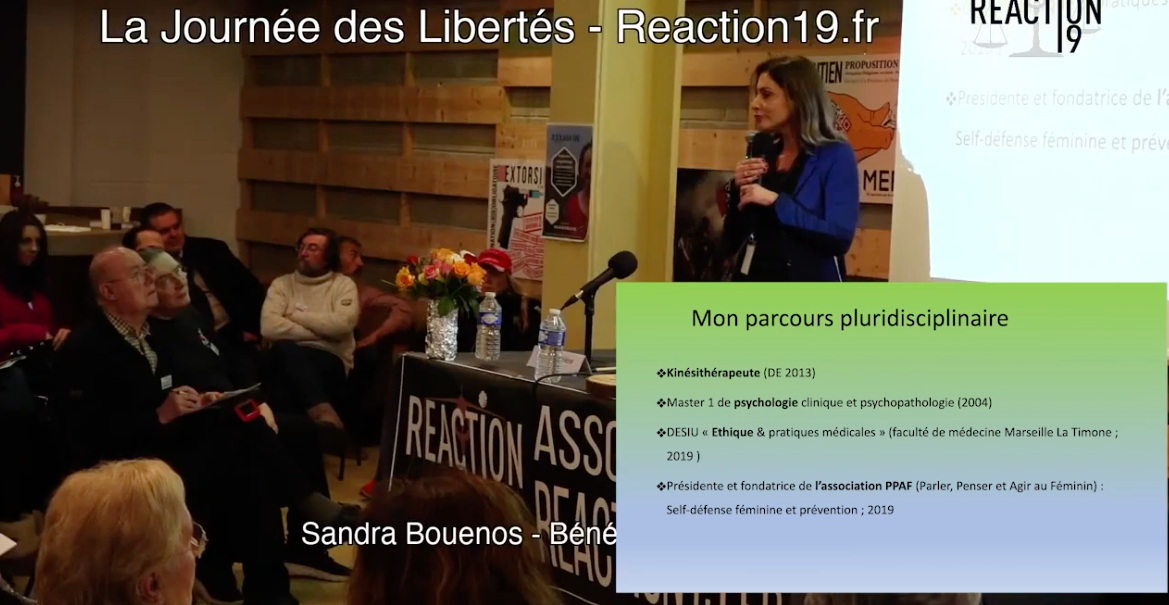 Extrait vidéo avec Sandra Bouenos lors de son passage à La journée des Libertés de reaction19.fr du 27 janvier 2023