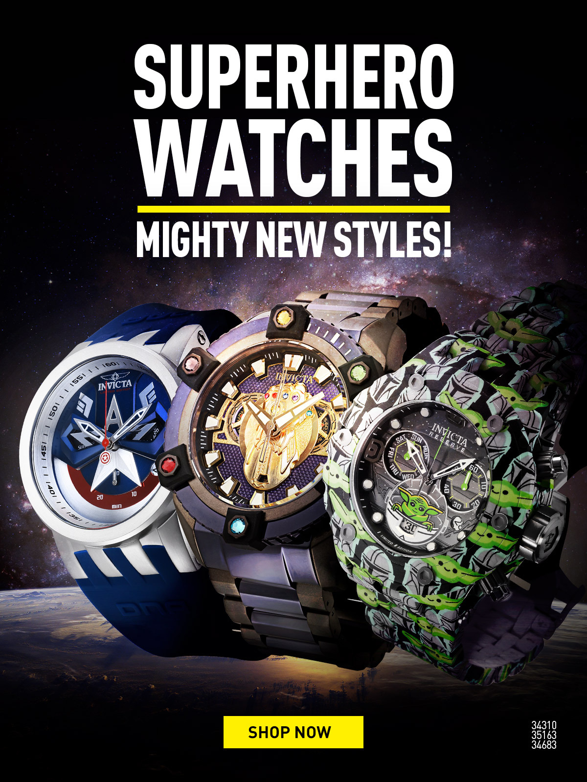 Superhero Watches. Mighty new styles!