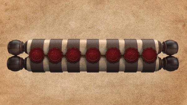 Sealed Scroll With Two Rollers Sealed Scroll With Two Rollers