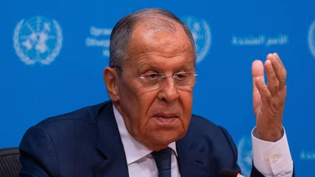 Sergey Lavrov holds a press briefing at the United Nations headquarters in New York City, July 17, 2024 Sergey Lavrov holds a press briefing at the United Nations headquarters in New York City, July 17, 2024