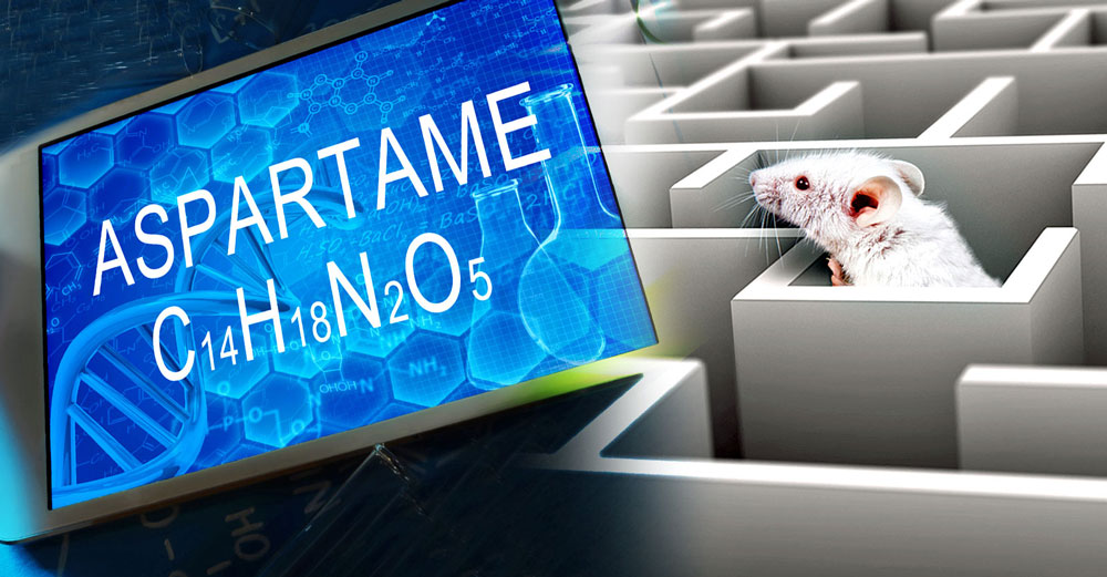 mice aspartame slower dumber