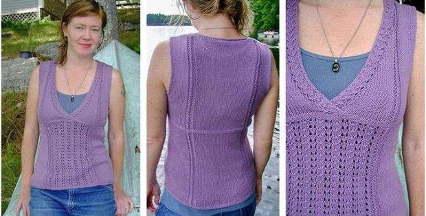 sweet little shells knitted top | the knitting space