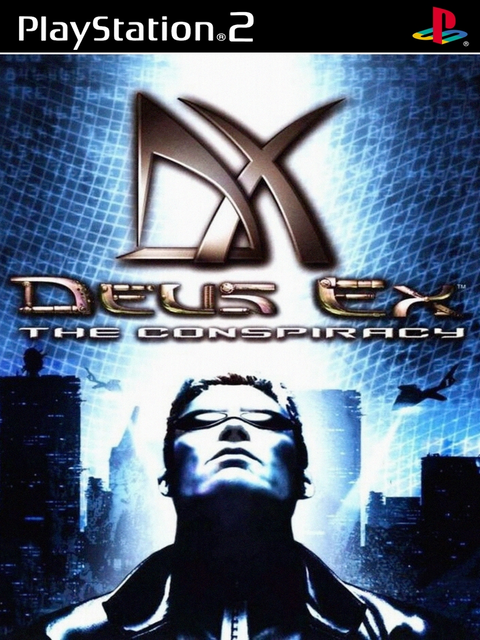 Deux Ex The Conspiracy PS2 box art