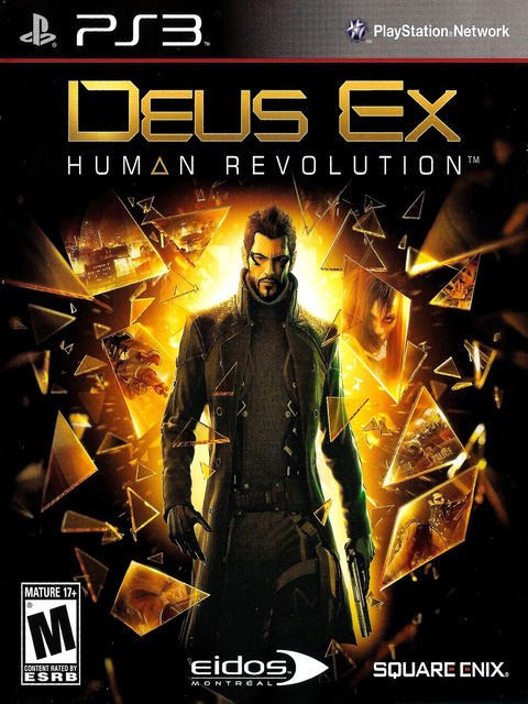 Deus Ex Human Revolution PS3 Box Art