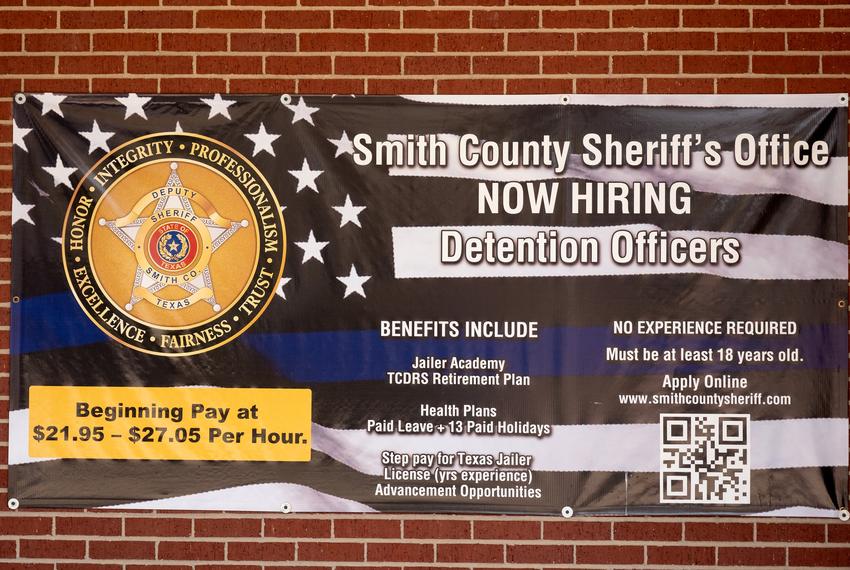 The Smith County Jail, on September 10, 2024, in Tyler.