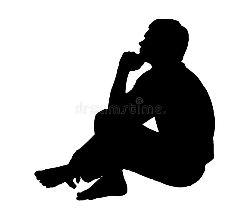 Silhouette Thinking Stock Illustrations – 16,384 Silhouette Thinking Stock  Illustrations, Vectors & Clipart - Dreamstime