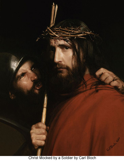 Christ Mocked by a Soldier by Carl Bloch Christ Mocked by a Soldier by Carl Bloch
