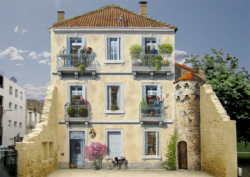 Patrick Commecy Transforms Building Facades Into 3D Works of Art