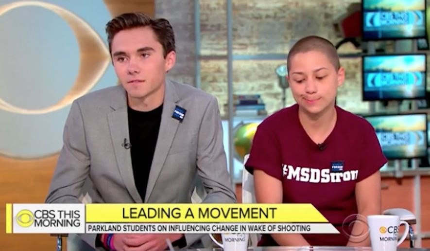 David Hogg and Emma Gonzalez, two students who survived last month's mass shooting at Marjory Stoneman Douglas High School in Parkland, Florida, said Monday that the National Rifle Association has been "basically threatening" them. (CBS News)