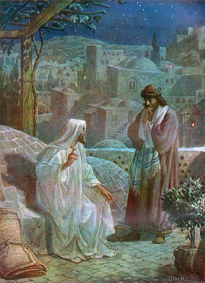 Jesus and Nicodemus, William Hole (Open Source)