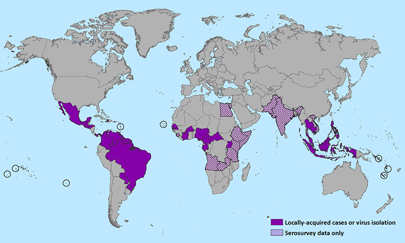 Zika Virus Locations