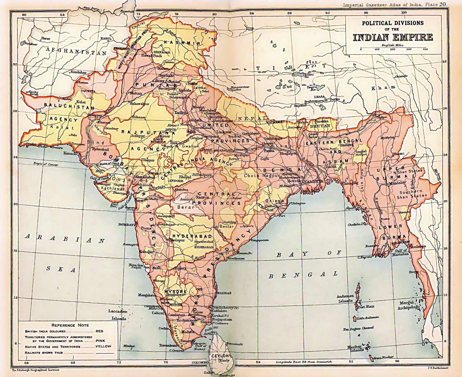 Old India Map