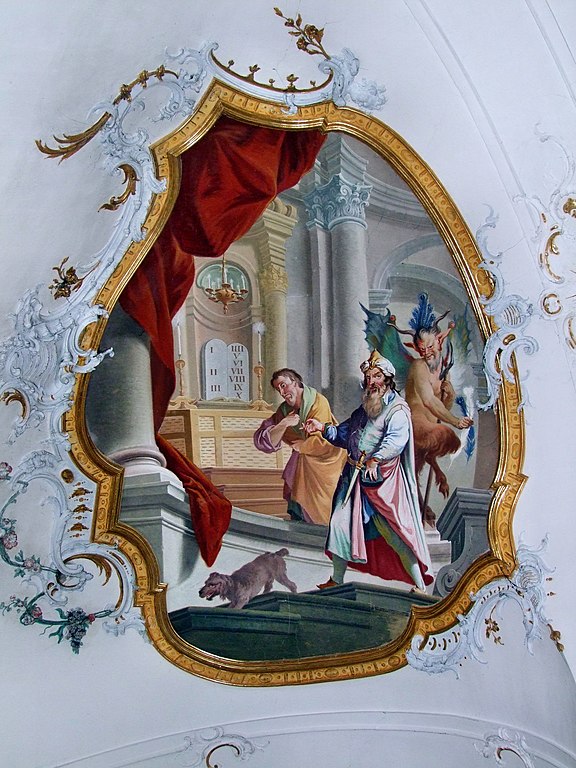 Fresco of the Pharisee and the Publican (Public Domain)
