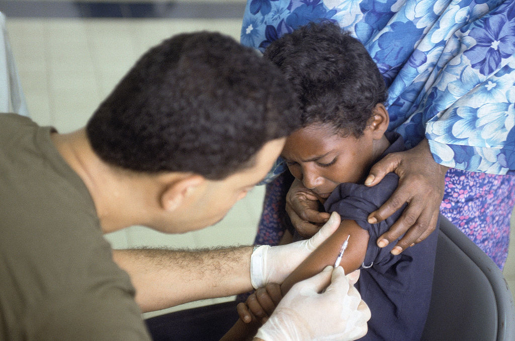 Somali Boy Vaccinated