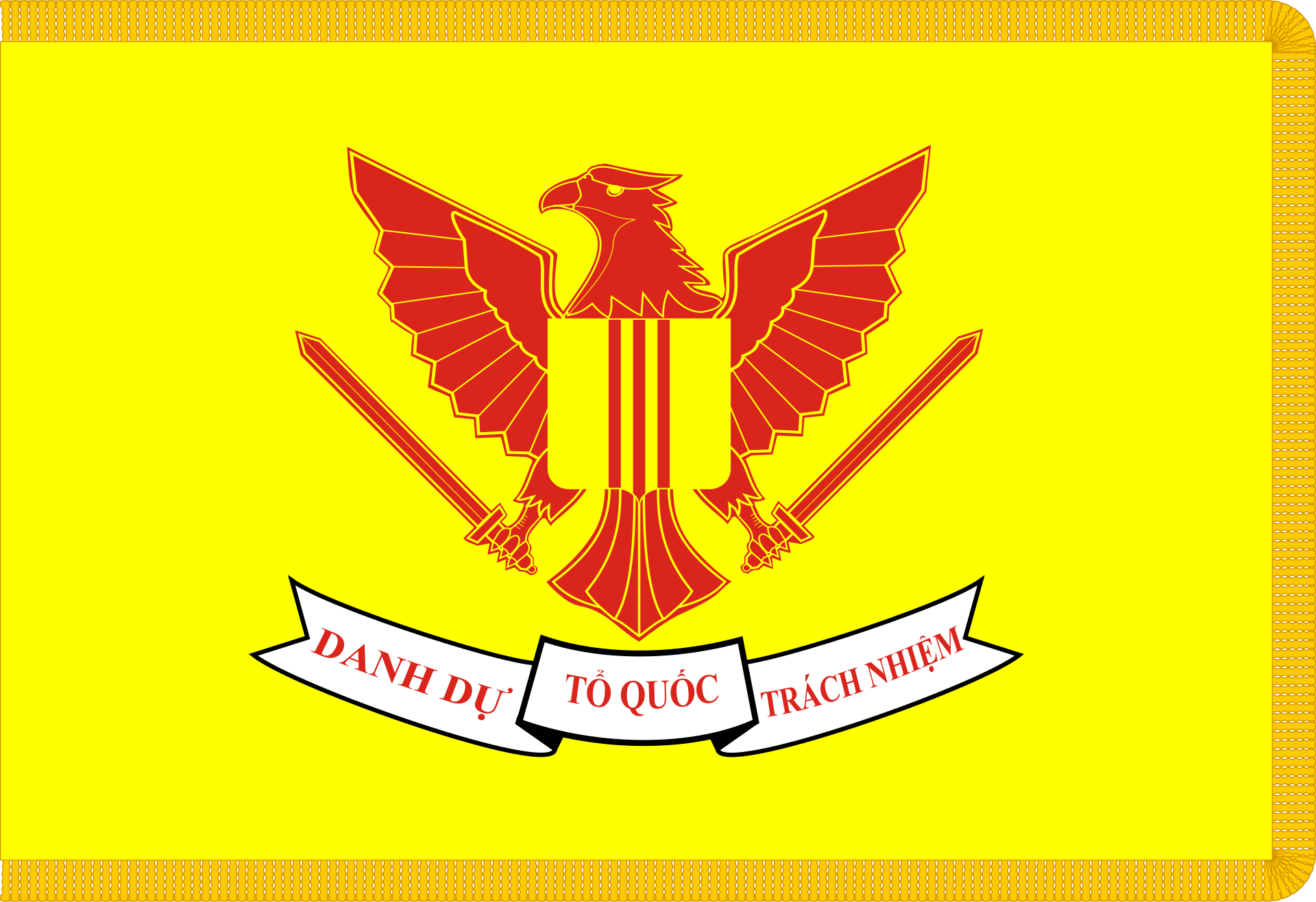 Flag of the President of the Republic of Vietnam as Supreme Commander of the Armed Forces.svg