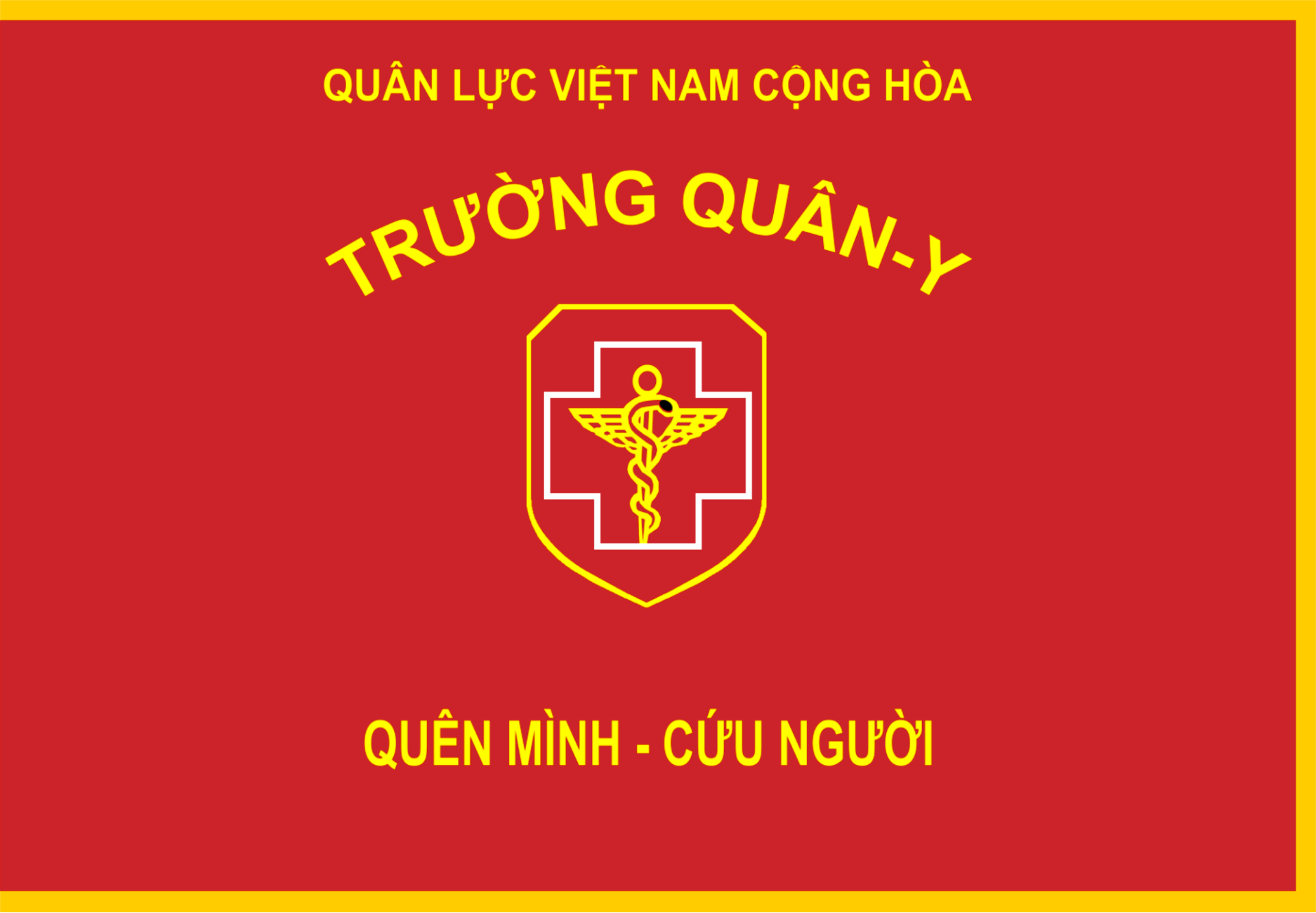 Flag of South Vietnam's Military Medical School.svg