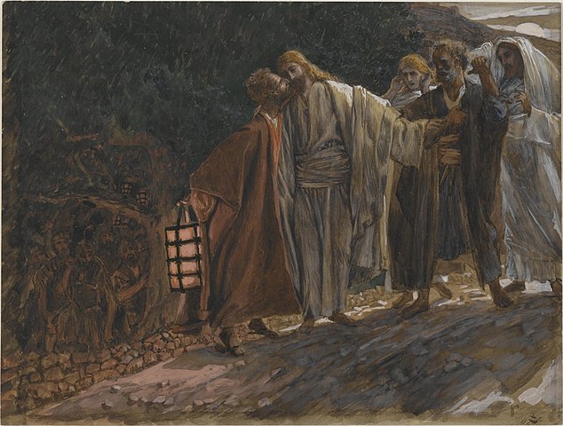 James Tissot: The Kiss of Judas (Public Domain)