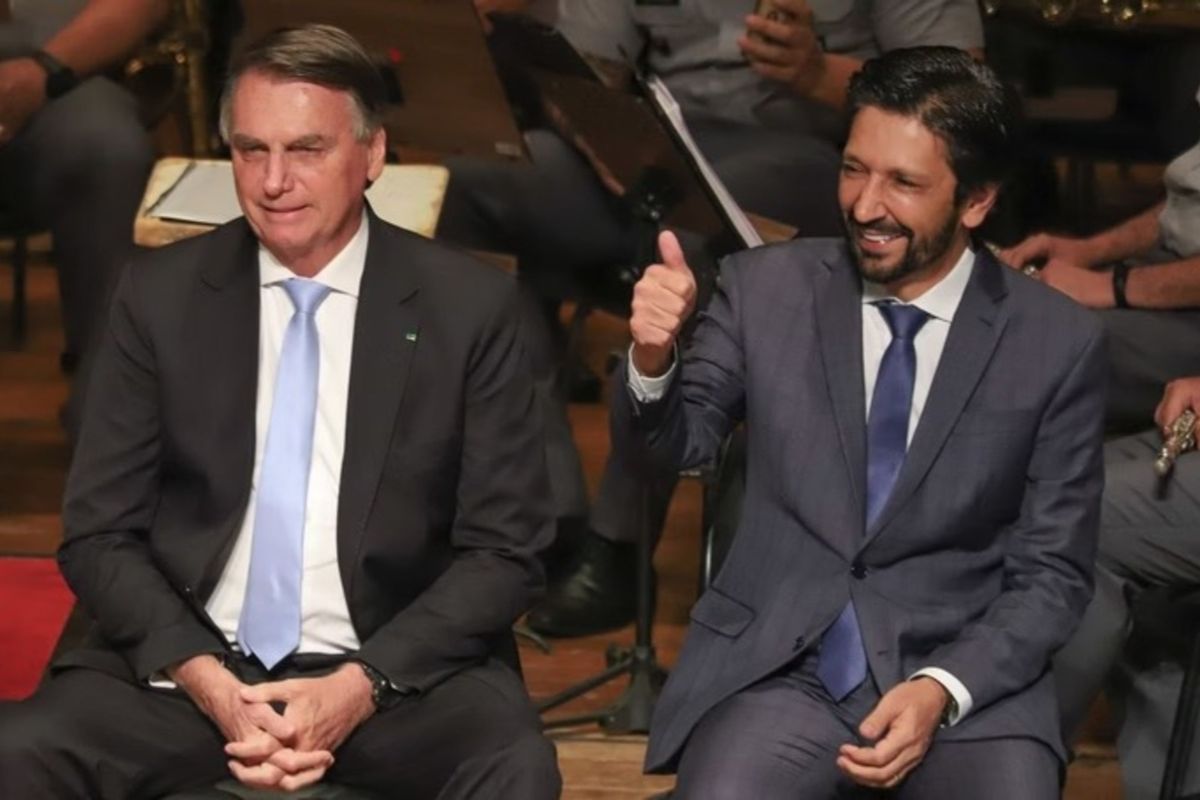 Jair Bolsonaro e Ricardo Nunes