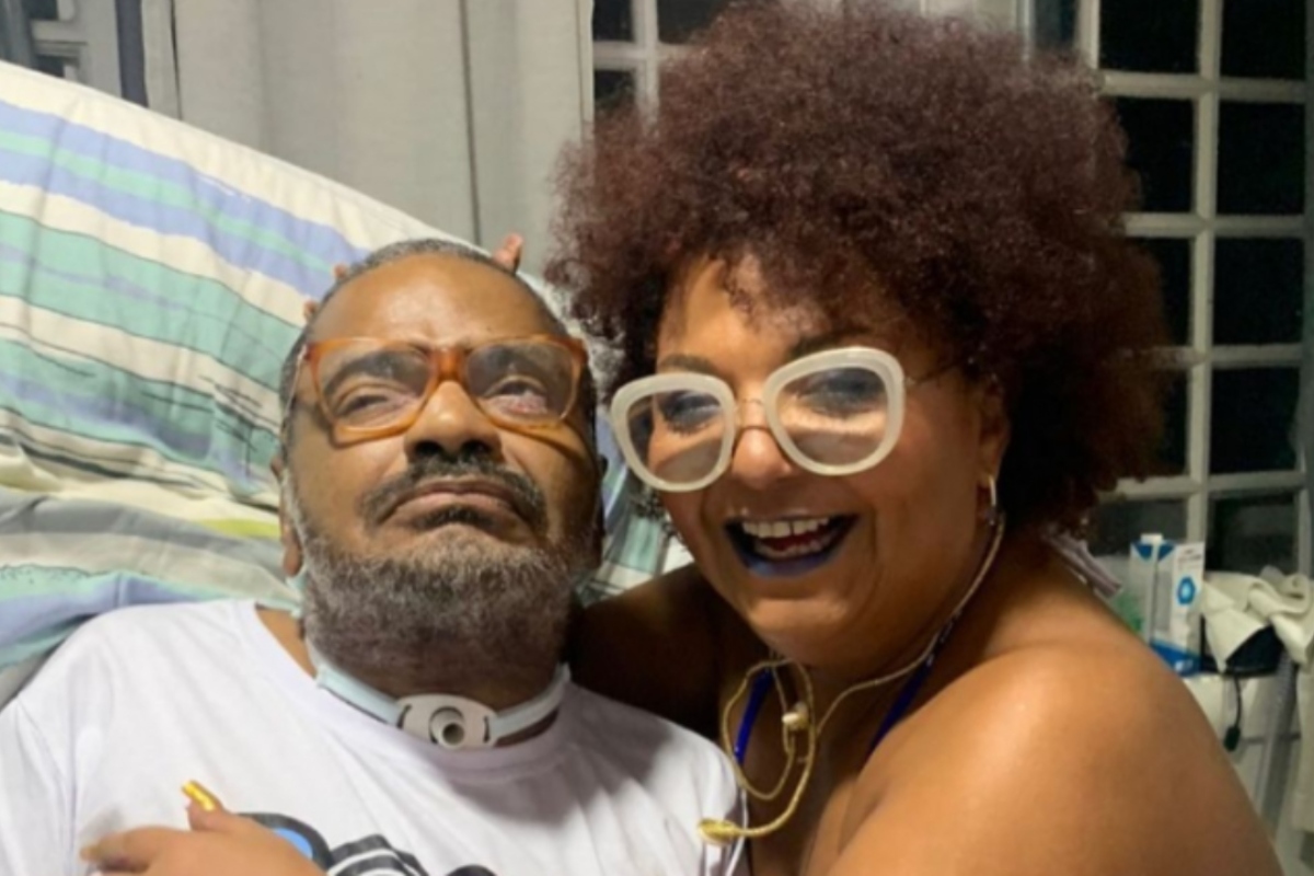 Arlindo Cruz e a esposa, Babi Cruz