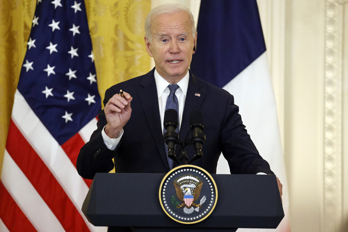 Tổng thống Mỹ Joe Biden tại cuộc họp báo chung ở Nhà Trắng tháng 12/2022. Ảnh: AFP.