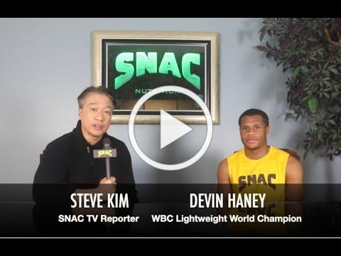 WBC World Champion Devin &quot;The Dream&quot; Haney Interview w SNAC TV Reporter Steve Kim - Haney vs Linares