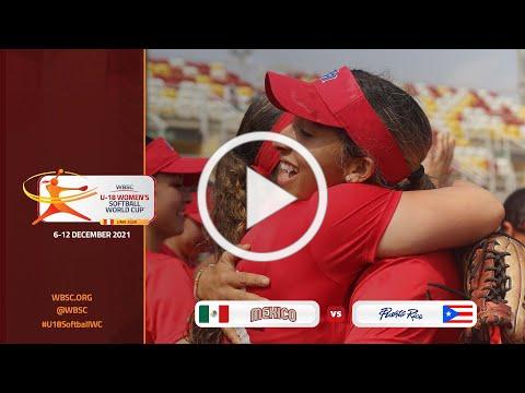 LIVE | Mexico v Puerto Rico | Bronze Medal Game U-18 Women's Softball World Cup 2020