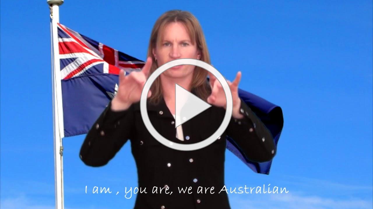 We are Australian - Auslan music video clip
