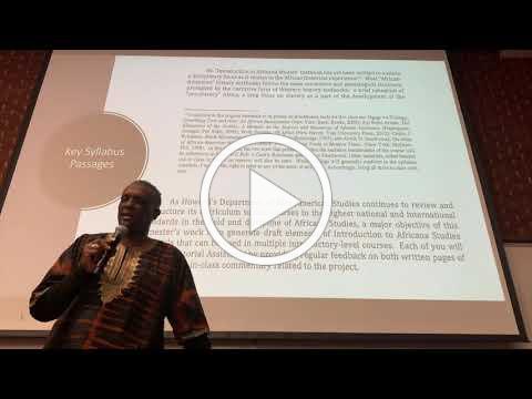 Dr. Carr - Intro to Afro American Studies 