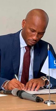 UNWTO AND DIDIER DROGBA PARTNER TO BUILD OPPORTUNITY FOR AFRICAN YOUTH
