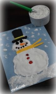 Puffy Snow Paint Recipe for Chrsitmas crafts