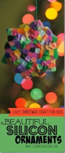 EASY Perler Bead Silicon Ornaments - This super cute ornament kids can make is a fun Christmas Craft for Kids. #diyornaments #christmascrafts #ornamentcrafts #craftsforkids