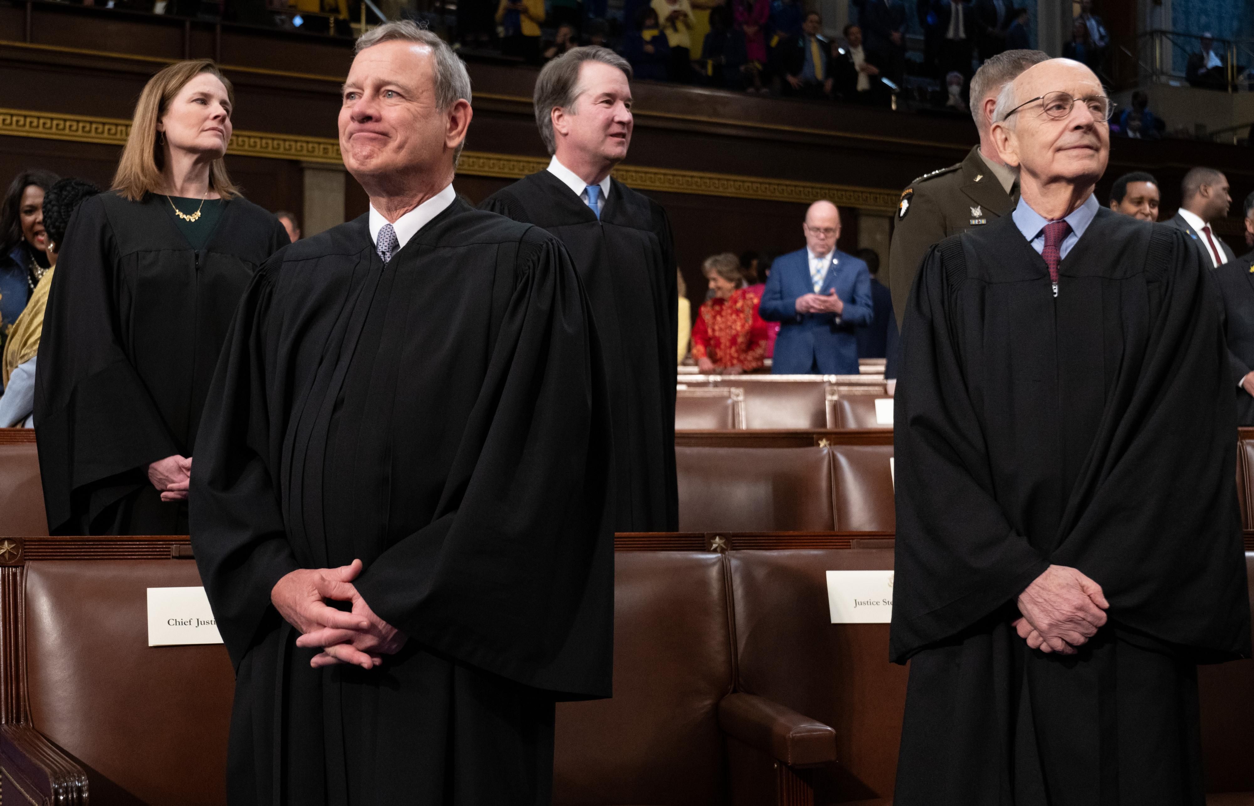 Supreme Court justices attend the State of the Union address