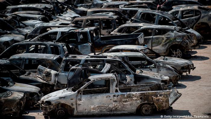 Griechenland | Brände um Athen (Getty Images/AFP/A. Tzortzinis )