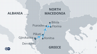 Karte Minderheiten Süd Balkan EN