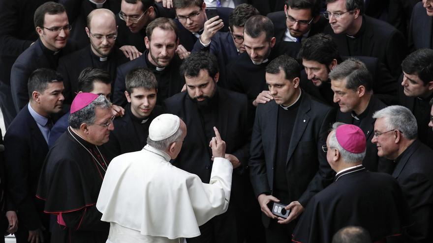 El papa Francisco durante la audiencia semanal general este mircoles en el Vaticano.