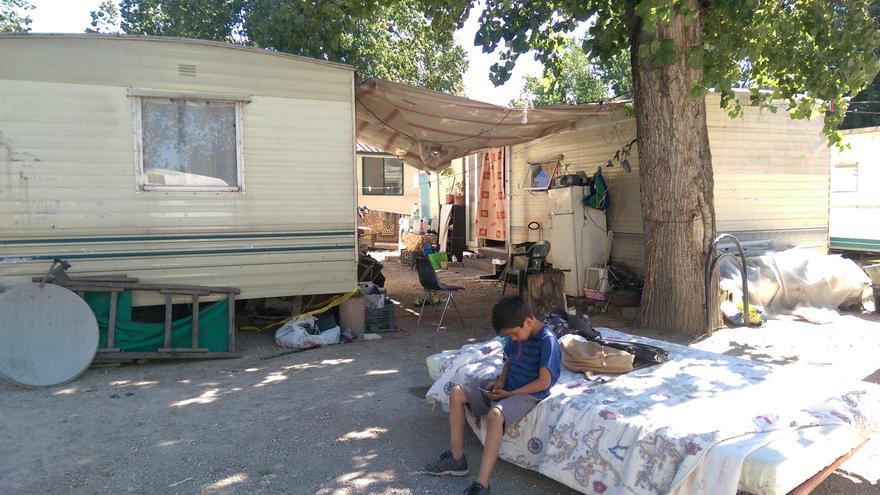 Imagen del campamento en el camping River Village, a las afueras de Roma. 