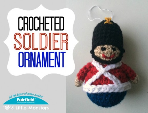 Crocheted Soldier Ornament