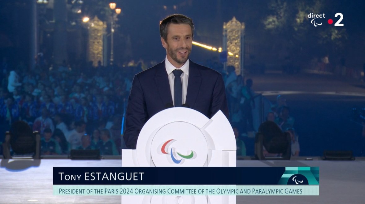 Tony Estanguet, président du comité d'organisation des Jeux olympiques et paralympiques de Paris 2024