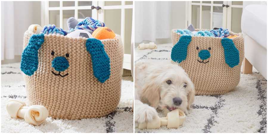Puppy Toy Basket