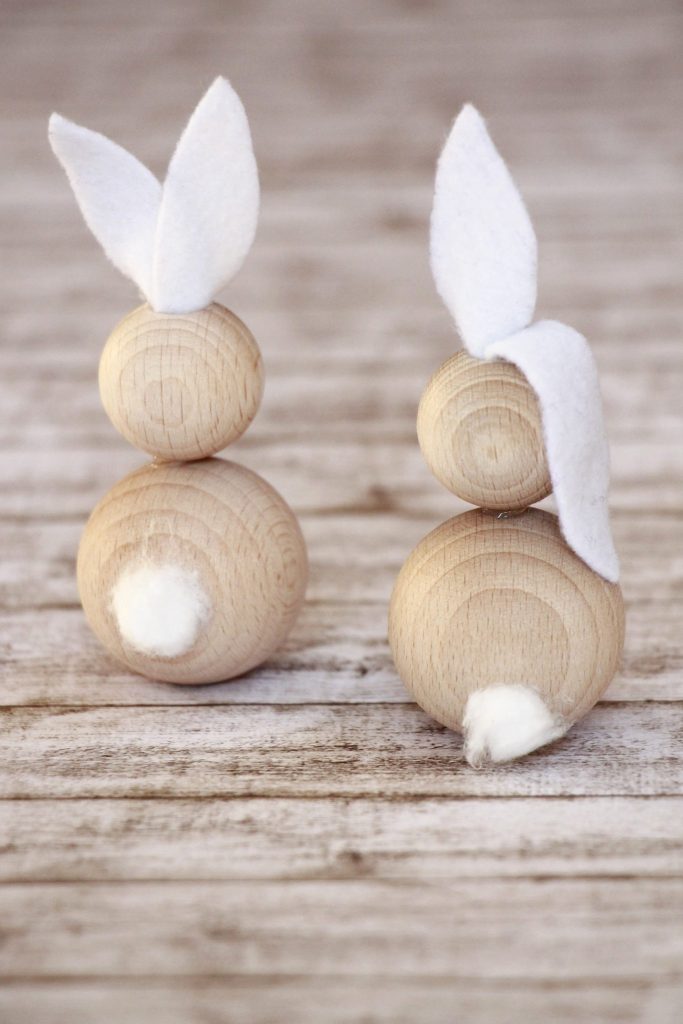 Craft Idea Easter Wooden Easter Bunny