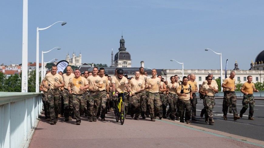 Lyon : 500 militaires ont couru ce samedi pour les bless&eacute;s de l'arm&eacute;e de Terre