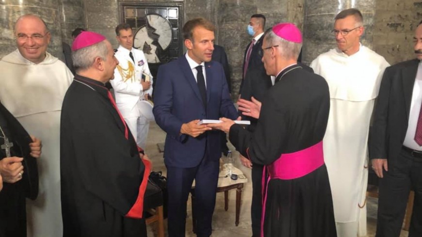 L'archev&ecirc;que de Lyon en Irak avec Emmanuel Macron pour rencontrer les chr&eacute;tiens d'orient