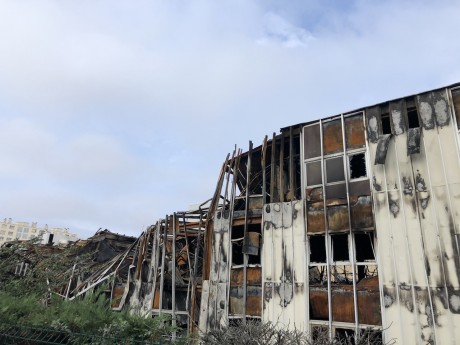 Le site Bel Air Camp, ravagé par les flammes le 8 octobre dernier - LyonMag.com