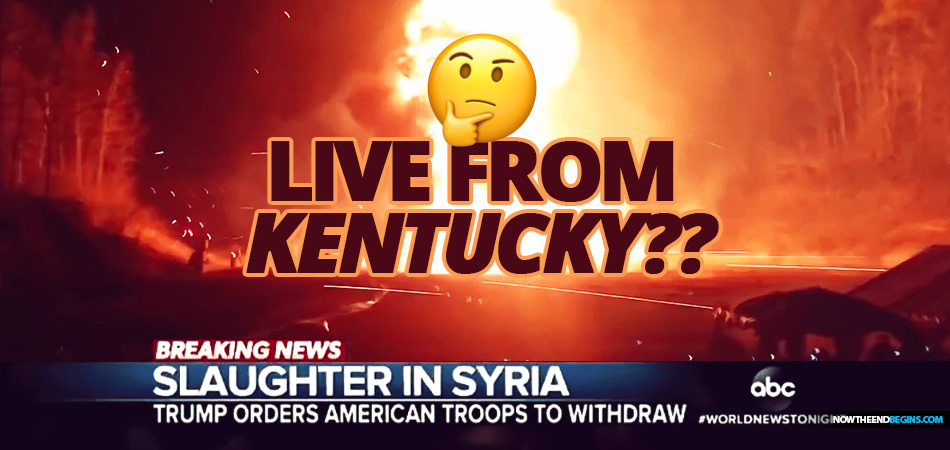 On Sunday, ABC News anchor Tom Llamas aired the "shocking" images, with a caption that blared in all capital letters: "SLAUGHTER IN SYRIA."